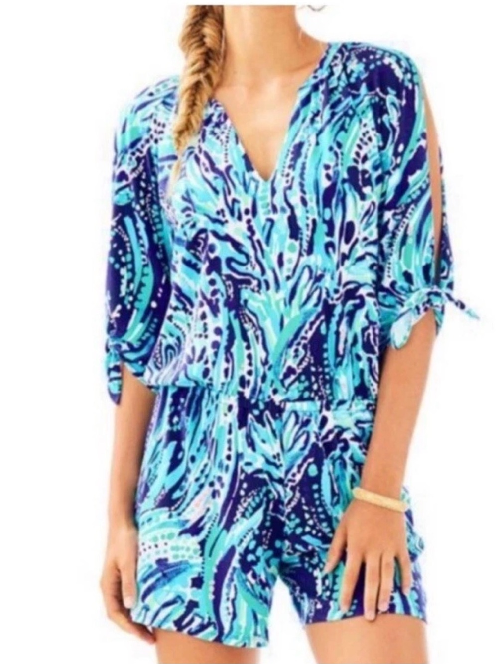 LILLY PULITZER BRYCE ROMPER CRASH THE BASH PRINT